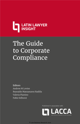 The Guide to Corporate Compliance