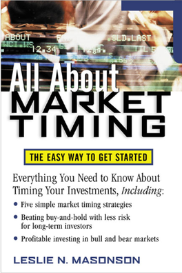 ALL ABOUT MARKET TIMING the Easy Way to Get Started FM Masonson141331-6 8/27/03 10:24 AM Page Ii