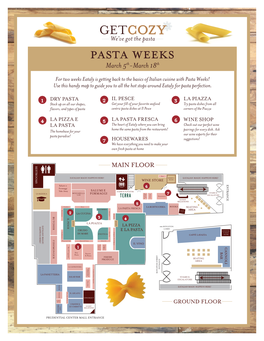 Pasta Demos and Tastings