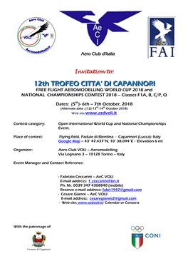 12Th TROFEO CITTA' DI CAPANNORI