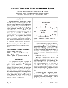 A Ground Test Rocket Thrust Measurement System