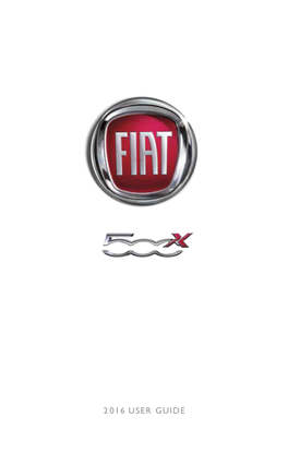 2016 FIAT 500X User's Guide