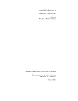 Agustín Piña Dreinhofer Arquitectura Del Siglo