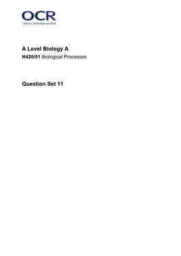 11. Biological Molecules and Respiration