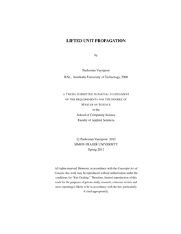 Lifted Unit Propagation