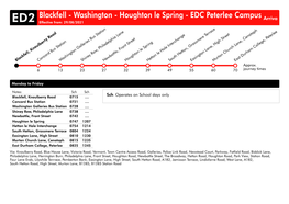 Blackfell - Washington - Houghton Le Spring - EDC Peterlee Campus Arriva ED2 Effective From: 29/08/2021