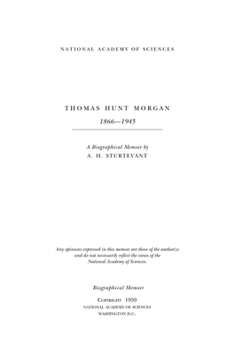 Thomas Hunt Morgan