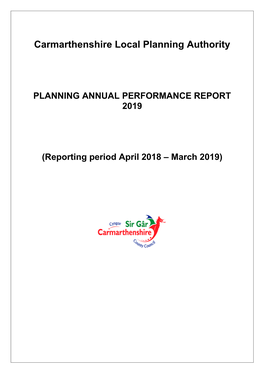 Carmarthenshire Local Planning Authority