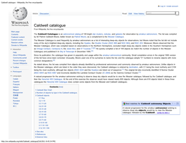Caldwell Catalogue - Wikipedia, the Free Encyclopedia