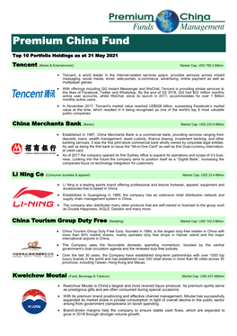 Premium China Funds Management