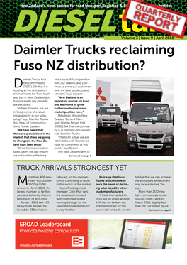 Daimler Trucks Reclaiming Fuso NZ Distribution?