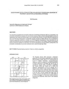 Geodynamic Evolution of the Palaeozoic Gondwana Margin in Western Argentina (Famatina-System)