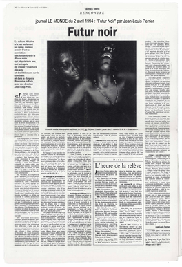 Futur Noir" Par Jean-Louis Perrier Futur Noir La Culture Africaine Traduite