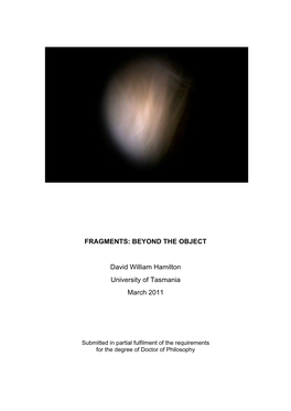 Fragments: Beyond the Object