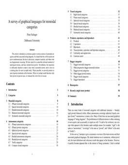 A Survey of Graphical Languages for Monoidal Categories