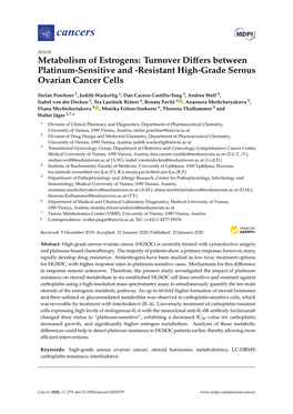 Resistant High-Grade Serous Ovarian Cancer Cells