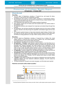 Protection of Civilians Weekly Report , 62 Sept