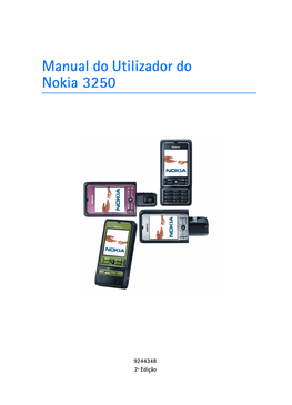 Manual Do Utilizador Do Nokia 3250