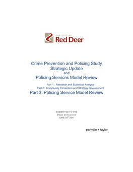 Policing Service Model Review