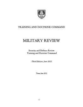 Albania: Military Review 2012