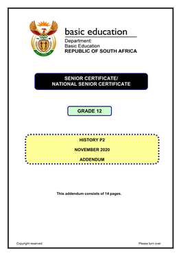 National Senior Certificate