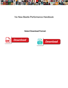 Vw New Beetle Performance Handbook