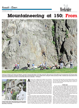 Mountaineering at 150: From