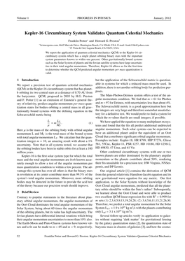 Kepler-16 Circumbinary System Validates Quantum Celestial Mechanics