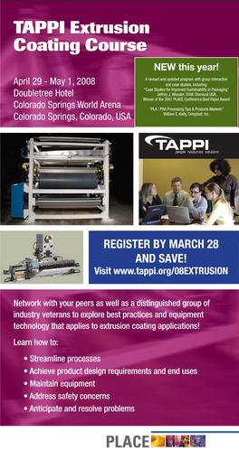 TAPPI Extrusion Coating Course