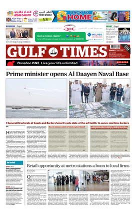 Prime Minister Opens Al Daayen Naval Base