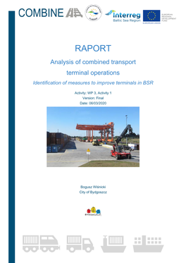 Analysis of Combined Transport Terminal Operations Identification of Measures to Improve Terminals in BSR