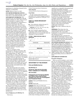 Federal Register/Vol. 86, No. 114/Wednesday, June 16, 2021