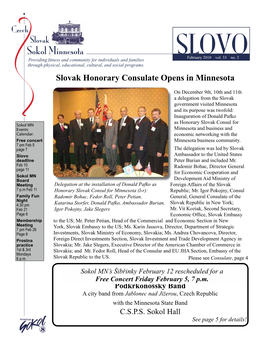 Slovak Honorary Consulate Opens in Minnesota