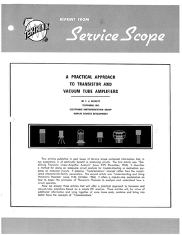 A Practical Approach to Transist Vacuum Tube Amplifiers