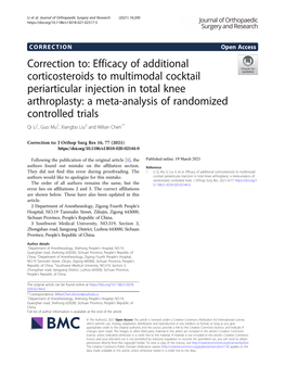 Efficacy of Additional Corticosteroids to Multimodal Cocktail Periarticular