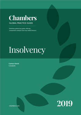 Insolvency in the Cayman Islands 2019