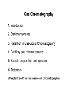 Gas Chromatography