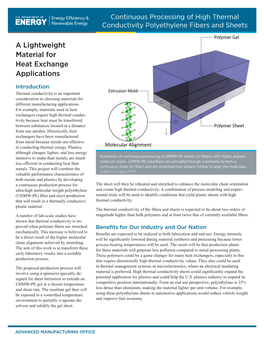 A Lightweight Material for Heat Exchange Applications