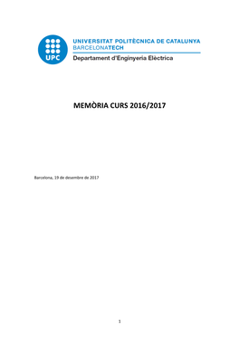 Memòria Curs 2016/2017