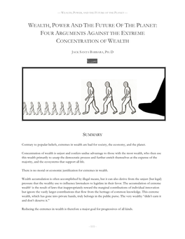 Wealth, Power and the Future of the Planet: Four Arguments Against the Extreme Concentration of Wealth