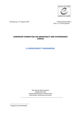 E-Democracy Handbook