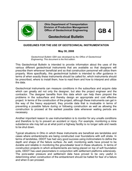 Geotechnical Bulletin