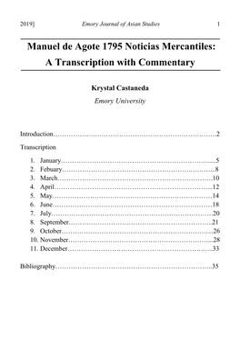 A Transcription with Commentary