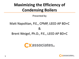 Condensing Boiler Basics