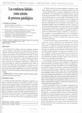 LAS COMISURAS LABIALES COMO ASIENTO DE PROCESOS PATOLÓGICOS/ Medicina Oral 2000: 5: 165-8 the CORNEES of the MOUTH AS a SITE for PATHOLOGY Ciente, Etc