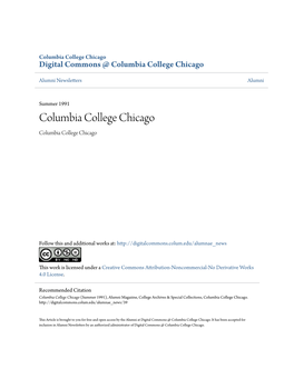 Digital Commons @ Columbia College Chicago