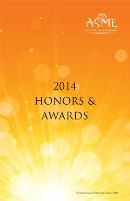 2014 Honors & Awards