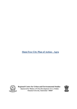 Slum Free City Plan of Action - Agra