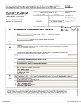 Licensing Division for the Correct Form