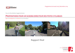 PROPOSITIONS POUR UN SCHEMA DIRECTEUR DES PISTES CYCLABLES Agence De Développement Et D’Urbanisme Du Pays De Montbéliard